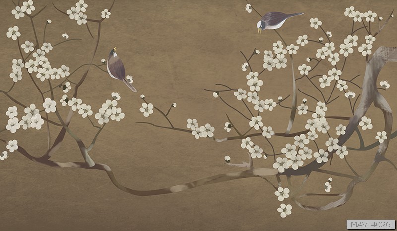 Cành hoa mai trắng - tối giản MAV-4026